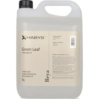 Masážní přípravek Masážní olej HABYS - Green Leaf - zelený čaj 5000ml