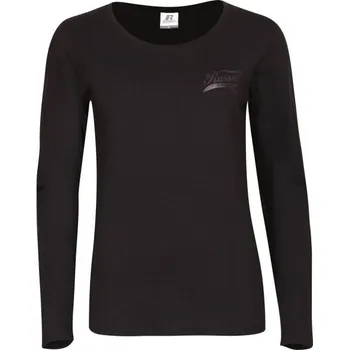 Dámské tričko Russell Athletic LONG SLEEVE TEE SHIRT XS Černá, Bílá