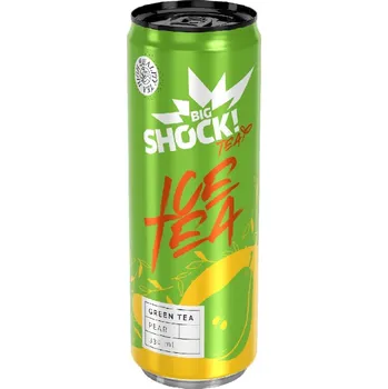 Energetický nápoj Big Shock! Ice Tea Green Pear 330 ml