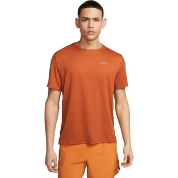 Pánské oblečení Pánské tréninkové tričko Nike DRI-FIT MILER XL Oranžová