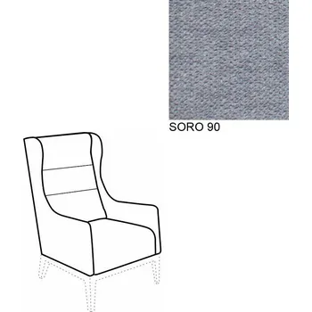 Křeslo Křeslo Ušák AVA HOLLY 1ALR SORO 90