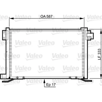 Klimatizace automobilu Kondenzátor, klimatizace, , 3962651, VALEO, 818991