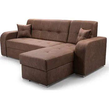 Sedací souprava MARAJO - Pravá sedací souprava (MISOL) látka HNĚDÁ Yuma 38 (IZ)(3BALÍKY) (K250-S)