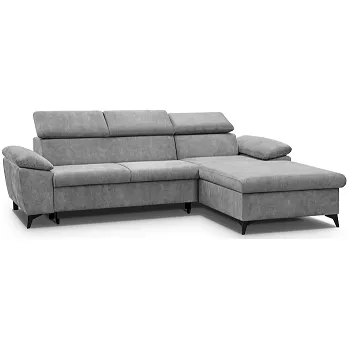 Sedací souprava COLMA - Pravá rohová sedací souprava - látka Šedá Sally 08 - kolekce "MRS"(Colin=2 balíky)(K250)