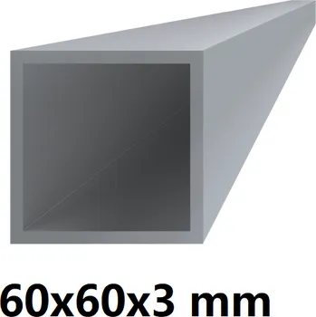 Stavební profil Čtvercový hliníkový jekl 60x60x3 mm