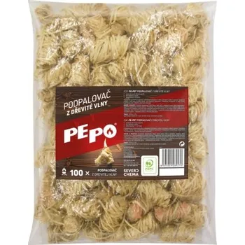 Podpalovač Podpalovač PE-PO z dřevité vlny 100ks