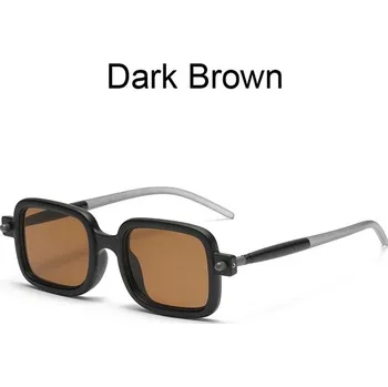 Sluneční brýle Luxusní pánské sluneční brýle retro styl - tmavě hnědá