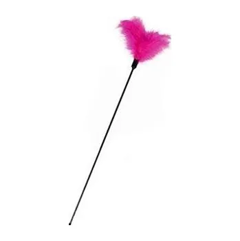 Hračka pro kočku Hračka kočka Udice s měkkým peřím 45cm růžová KAR