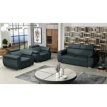 Sedací souprava Falco Sedací souprava Bodie 3+1+1 tmavě šedá, Paros 6