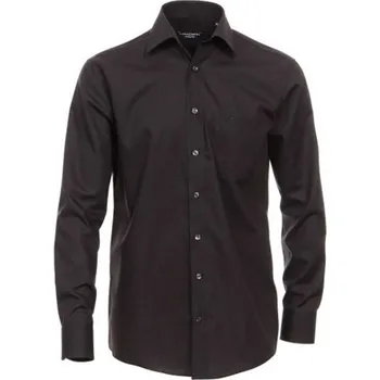 Pánská košile Pánská košile Casa Moda Comfort Fit černá dlouhý rukáv vel. 48 - 56 (4XL - 7XL) Casa Moda - 52