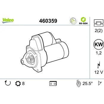 Startér, , 361003E020, 361003E100, VALEO, 460359
