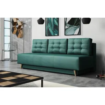 Pohovka Falco Rozkládací pohovka Sebastian s úložným prostorem, zelená Velluto 13