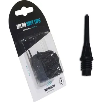 Příslušenství pro šipky Měkké hroty Windson HROTY SOFT 18mm - 30ks UNI Černá
