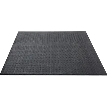 Rohožka EPDM průmyslová protiskluzová podlahová guma FLOMA Coins (penízky) - 110 x 110 x 2 cm