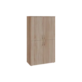 Šatní skříň BN 4 - 84D kancelářská skříň, 4-dveřová, 1450x800x400, dub bardolino