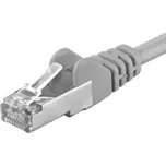 Premiumcord Patch kabel CAT 6a S-FTP,RJ45-RJ45,LSOH, AWG 26/7 20m šedá