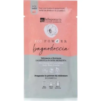 Sprchový gel laSaponaria Jemný vyživující sprchový gel v prášku - měsíček a růže šípková, 25 g