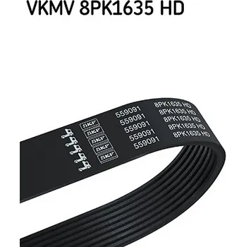 ozubený klínový řemen, , SKF, VKMV 8PK1635 HD