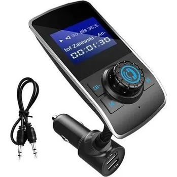 FM transmitter Interlook BC68-Černá | Multifunkční FM vysílač do auta | 4v1 Černý