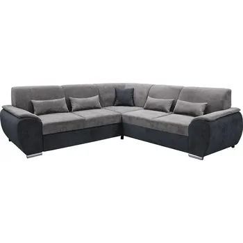 Sedací souprava Rohová sedací souprava EMILY ROH, rozkládací s úĺožným prostorem, levá, Soro 97 tmavošedá/90 šedá