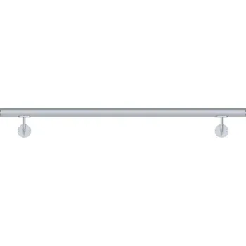 Madlo do koupelny Nerezové madlo ø42.4mm s úchyty a ukončeními, broušená nerez /AISI304 3000 (M-BN304-300)