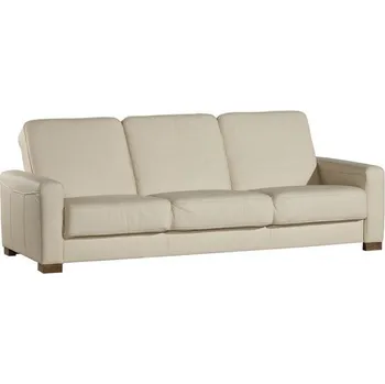 Pohovka Trojmístná pohovka WILLIAM kůže Barva: moření wenge, Potah: kůže Madras white