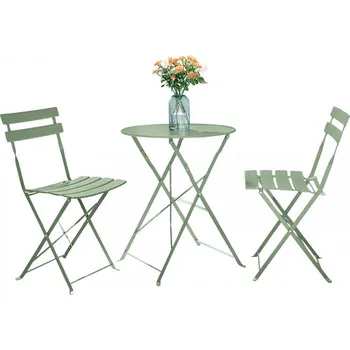 Zahradní sestava Zahradní set 1+2, zelená, ocel, OBAX