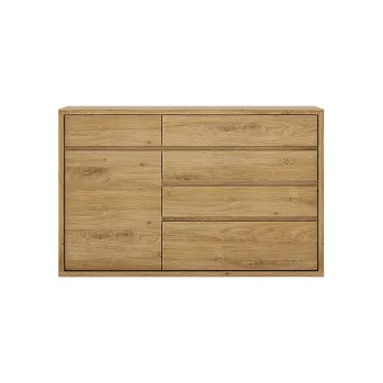 Komoda SYRAKUSA 42- Komoda 1D5S- lamino dub shetland/ šedá (Shetland 42=2BALÍKY) (W) (K150)