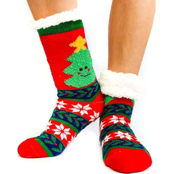 Dámské ponožky Dámské vánoční ponožky STROMEK L26002 červené, VELIKOST 39 - 42