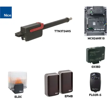 Pohon brány Sada pohonu NICE TITAN 3724HS pro jednokřídlou bránu do 3,7 m/450 kg, s příslušenstvím