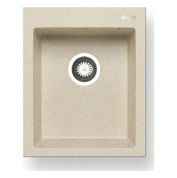 Nerezový dřez Pyragranitový dřez SIROS 1B (47x51,5) beige