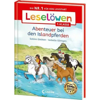 První čtění Leselöwen 1. Klasse - Abenteuer bei den Islandpferden - Giebken, Sabine