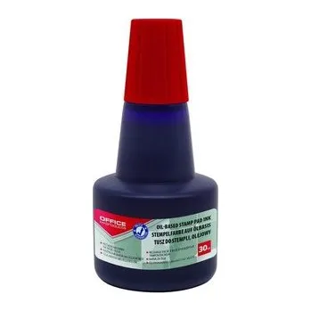 Tusz olejowy do pieczątek metalowych czerwony 30ml