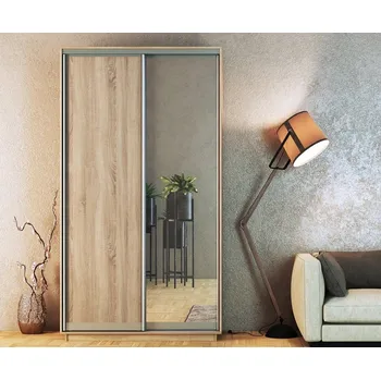 Šatní skříň Šatní skříň STANDARD 150 sonoma/zrcadlo/sonoma