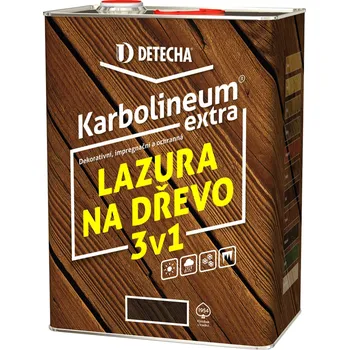 Lak na dřevo DETECHA ch.v.d. Karbolineum EXTRA Barva: palisandr, Velikost: 8 kg