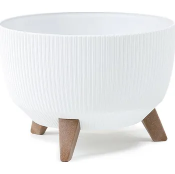 Květináč Květináč Rosa Linea 24x15 cm bílý