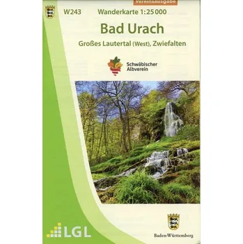 Bad Urach - Großes Lautertal (West), Zwiefalten Wanderkarte 1:25.000