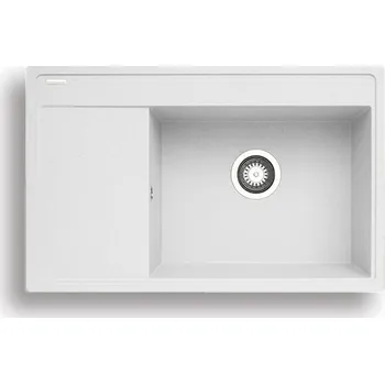 Nerezový dřez Pyragranitový dřez CAMEA 1B 1D RH (79x50) snow