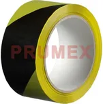 Den Braven Lepicí páska výstražná - 66 m x 50 mm černo-žlutá, levá _B715RL