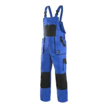 montérky CANIS SAFETY a.s. CXS Luxy Robin monterkové kalhoty s laclem modro-černé Typ: 68