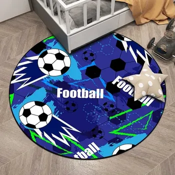 Koberec Koberec fotbal do ložnice i obýváku - 8,Rozměr 140 cm x 140 cm