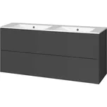 Mereo - CN753 - Aira, koupelnová skříňka s keramickým umyvadlem 121 cm, antracit