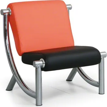 Křeslo B2B Partner Kožená sedací souprava JAZZY II, křeslo, oranžová/černá