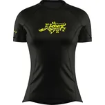 Dámské funkční triko krátký rukáv NEON černá Bamboo Ultra