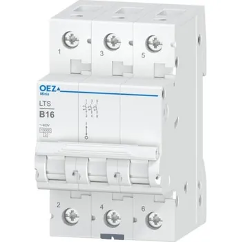 Jistič OEZ LTS-16B-3 /42088/ instalační jistič 10 kA, charakteristika B, 16A, 3pól