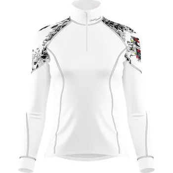 Dámské termoprádlo Dámské funkční triko dlouhý rukáv se zipem LADY bílá Bamboo Light New - Šedá / S