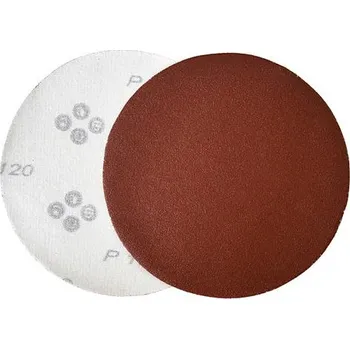 Brusný kotouč 10 ks Výsek KONNER D30 125 mm, P080, brúsny, okrúhly, bez dier, AluOxide