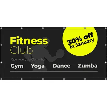 Standardní banner na plot 400 x 140 cm s oky