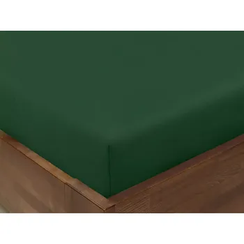 Prostěradlo Bavlněné prostěradlo - lahvově zelené - plachta 140x240