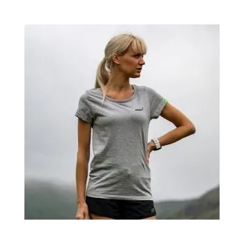 Dámské tričko Inov-8 COTTON TEE "FORGED" W light grey M; Šedá triko